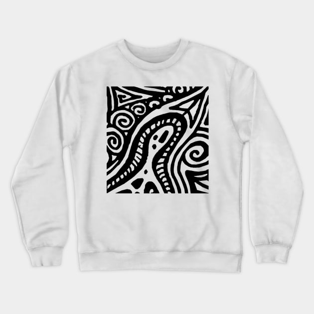 Line Man Crewneck Sweatshirt by JUST BUDDY